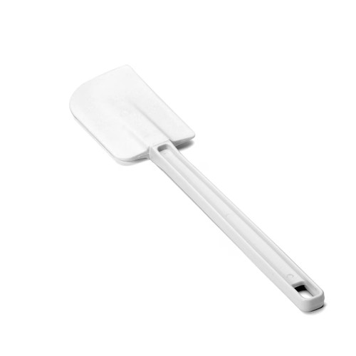 TableCraft Products 1514 14" White Flat Shaped Rubber Blade Spatula - 24/Case