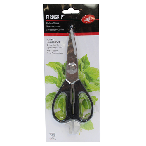 TableCraft Products E6606 Black Stainless Steel Cash & Carry FirmGrip Kitchen Shears