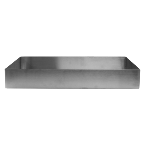TableCraft Products SS4033 12 Qt. Rectangular 18/8 Stainless Steel Simple Solutions Bowl