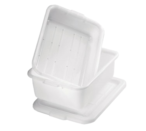 TableCraft Products DBF77 21" W x 16" D x 7" H White Freezer Combo Drain Box Set