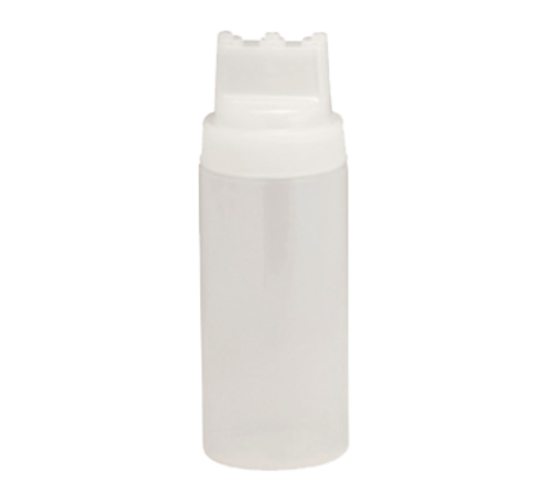 TableCraft Products 11663C3 16 Oz. Clear SelecTop WideMouth Squeeze Bottle