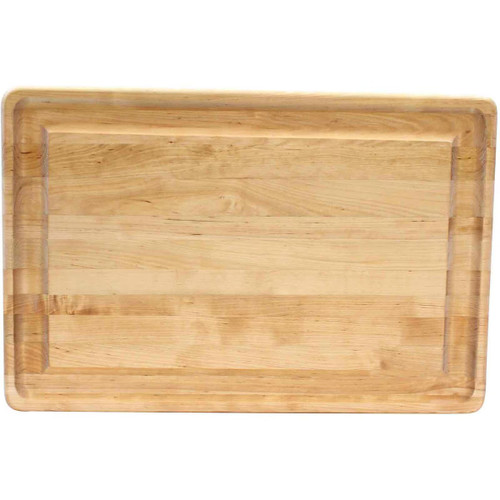 TableCraft Products CBW241615 24" W x 16" D x 1-1/8" H Wood Cash & Carry Butcher Cutting Board