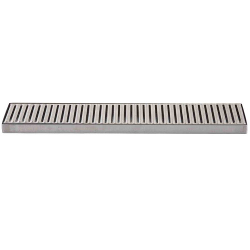 TableCraft Products 10482 19" W x 4 1/8" D Rectangular Stainless Steel Drip Tray
