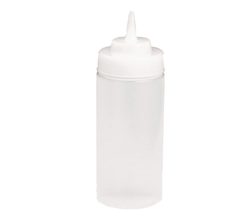 TableCraft Products 11663C 16 oz Clear Standard Cone Squeeze Bottle