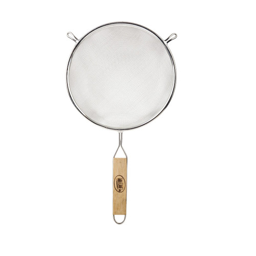 TableCraft Products 88 8" Dia. Tin Plated Single Medium Mesh Strainer