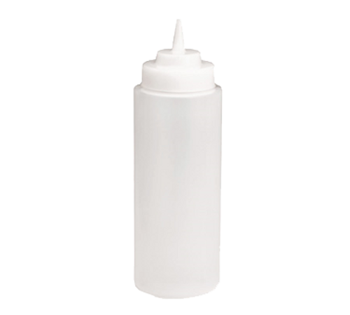 TableCraft Products 3263C 32 oz Clear Natural Standard Cone Squeeze Bottle