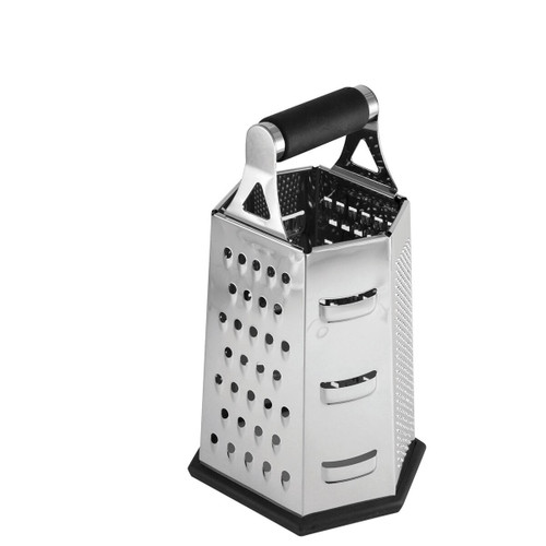 TableCraft Products SG204BH 6-Sided Stainless Steel Cash & Carry Back Of The House Box Grater