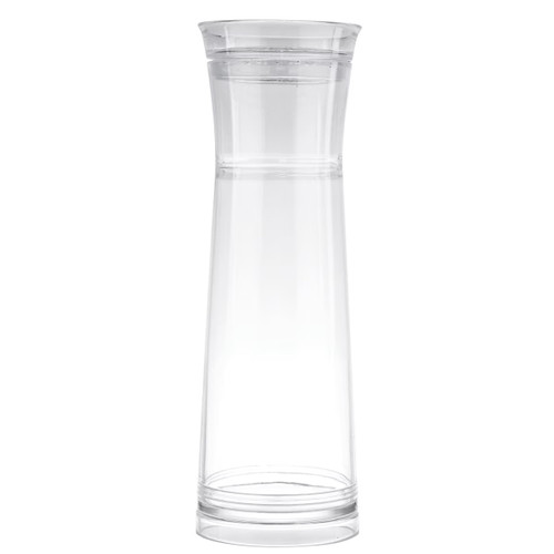 TableCraft Products 10111 1 1/4 Qt. Clear Plastic Gravity Flow With Strainer Carafe