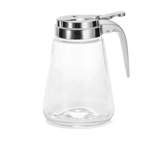TableCraft Products 1371 12 Oz. Chrome Plated Metal Top Modern Glass Dispenser
