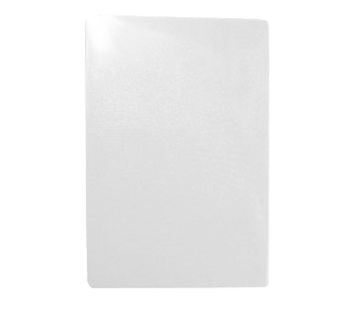 TableCraft Products CB1520WA 15" W x 20" D x 1/2" H White Polyethylene Cutting Board