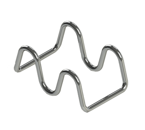 TableCraft Products TRW12 3 5/8" W x 2 1/4" D x 1 1/2" H Stainless Steel Wire Taco Taxi Server