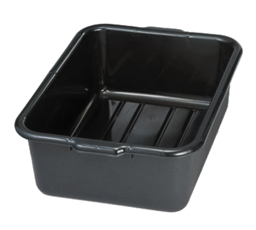 TableCraft Products 1529E 21 1/2" W x 15 3/4" D x 5" H Black Tote Box