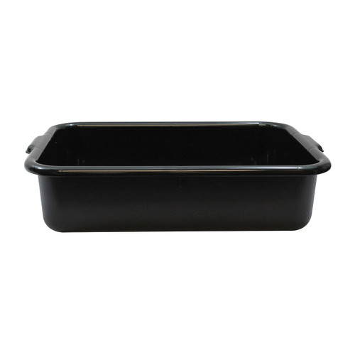 TableCraft Products 1529E 21 1/2" W x 15 3/4" D x 5" H Black Tote Box