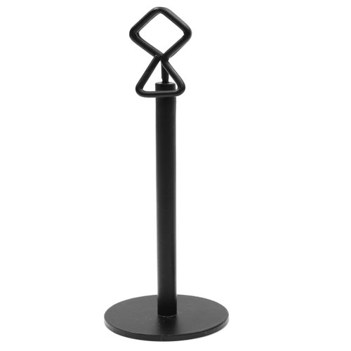 TableCraft Products BKC2206 6" Black Number or Card Holder Stand