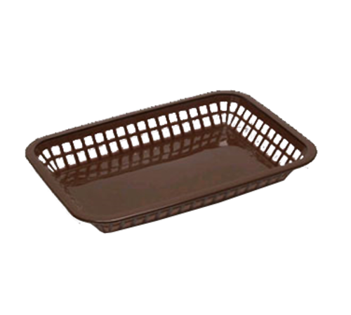TableCraft Products 1077BR 10 3/4" W x 7 3/4" D x 1 1/2" H Grande Platter Basket