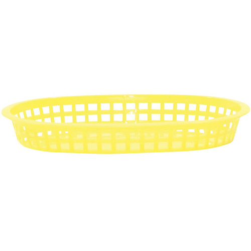 TableCraft Products 1076Y 10 1/2" W x 7" D x 1 1/2" H Chicago Platter Basket - 36/Case