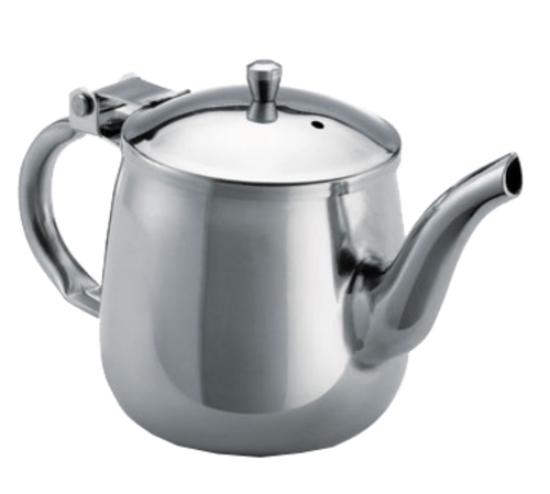 TableCraft Products GN10 10 Oz. Stainless Steel Gooseneck Teapot With Lid