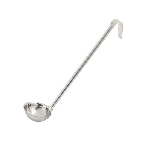 TableCraft Products 4702 12" 2 Oz. One Piece Stainless Steel Ladle