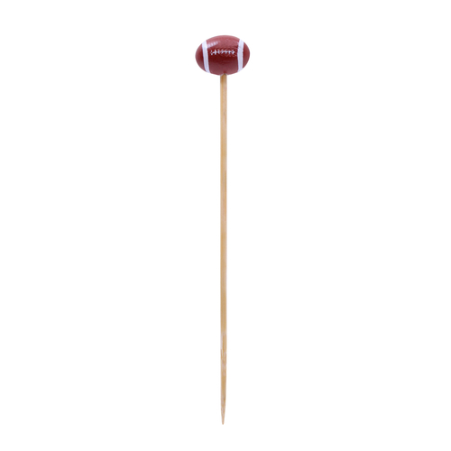 TableCraft Products BAMSP645 4 1/2" Football At One End Bamboo Cash & Carry Sport Pick