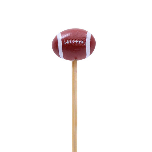 TableCraft Products BAMSP645 4 1/2" Football At One End Bamboo Cash & Carry Sport Pick