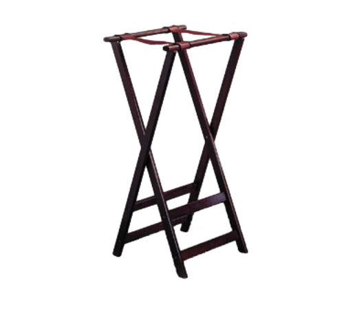 TableCraft Products 21 16 1/2" W x 16 1/2" D x 32" H Wood Tray Stand