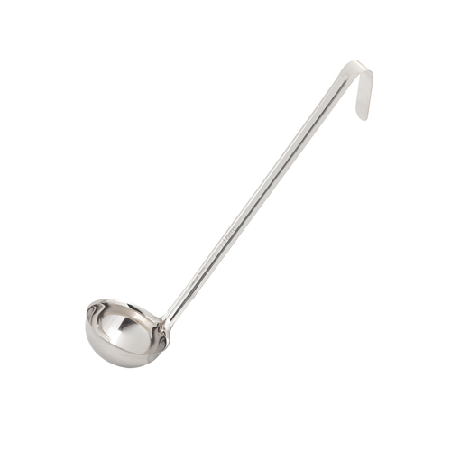 TableCraft Products 4704 12" 4 Oz. One-Piece Stainless Steel Ladle