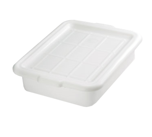 TableCraft Products F1537 21" W x 16" D x 7" H White Polyethylene Freezer Storage Box