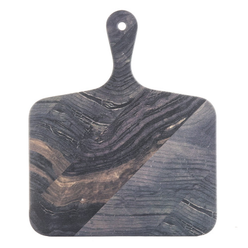 TableCraft Products 10017 8" x 10" DRectangular Barnwood Pattern Melamine Serving Paddle