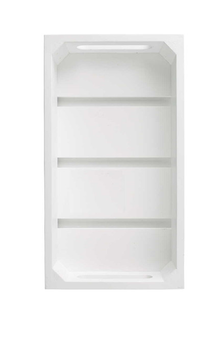 TableCraft Products CRATE13W 12.75" W x 7" D x 2.75" H White Third Size Rectangular Gastronorm Crate