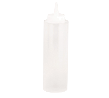 TableCraft Products 112C-1 12 oz Clear Natural Cone Tip Natural Top Squeeze Bottle