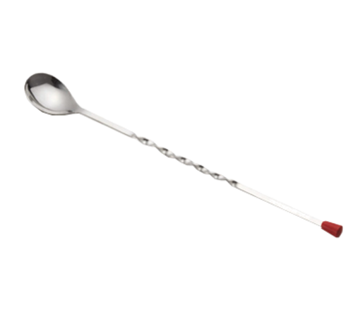 TableCraft Products 502K 12" Stainless Steel Bar Spoon With Red Knob