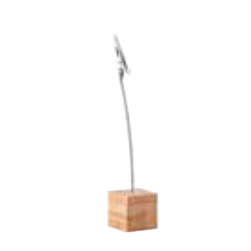 TableCraft Products 5CHBAM 5" W x 5" D Bamboo Number Or Card Holder Alligator Clip