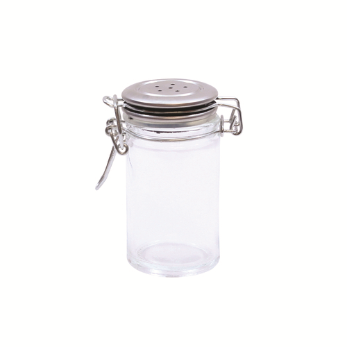 TableCraft Products H2S&P 2 Oz. 1 3/4" Dia. x 3 3/8"H Clear Glass Cash & Carry Salt/Pepper Shakers