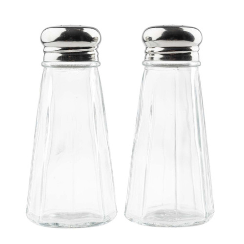 TableCraft Products 156S&P-2 3 Oz. Stainless Steel Tops Salt/Pepper Shaker
