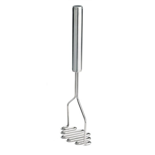 TableCraft Products 7412 13 1/2" Diamond Face Stainless Steel Handle Potato Masher