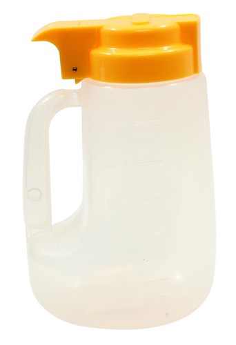 TableCraft Products PP32Y 32 Oz. Clarified Polypropylene Yellow Option Dispenser