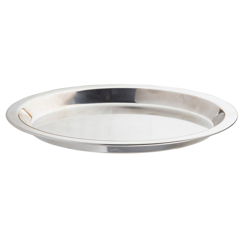 TableCraft Products 10547 9 1/8" x 1" Round Stainless Steel Pie Pan