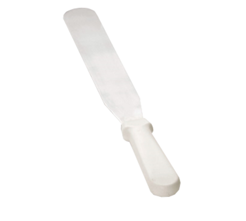 TableCraft Products 4210 10" Stainless Steel Blade White ABS Handle Icing Spatula