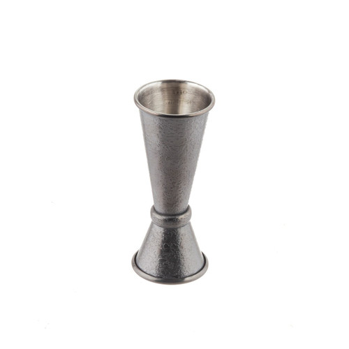 TableCraft Products 10560 1.75" W x 2.8" H  0.5 Oz. & 1 Oz. Stainless Steel Japanese Jigger