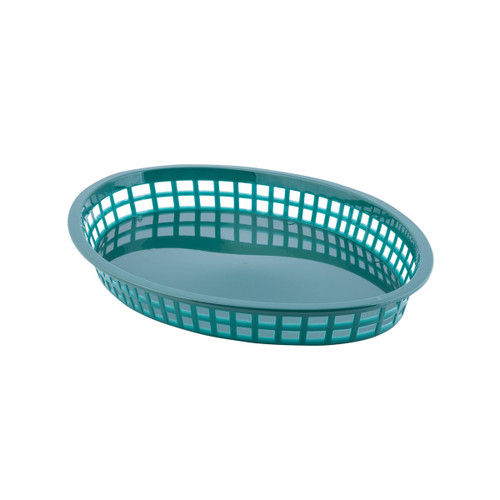 TableCraft Products 1086FG 12 3/4" W x 9 1/2" D x 1 1/2" H Texas Platter Basket - 36/Case