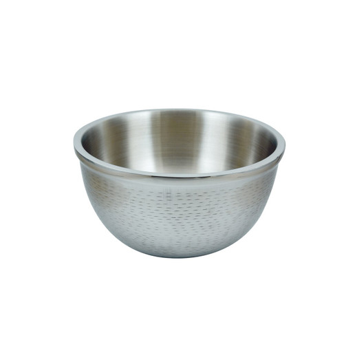 TableCraft Products RB13 8 Qt. Round Stainless Steel Rice Pattern Remington Collection Bowl