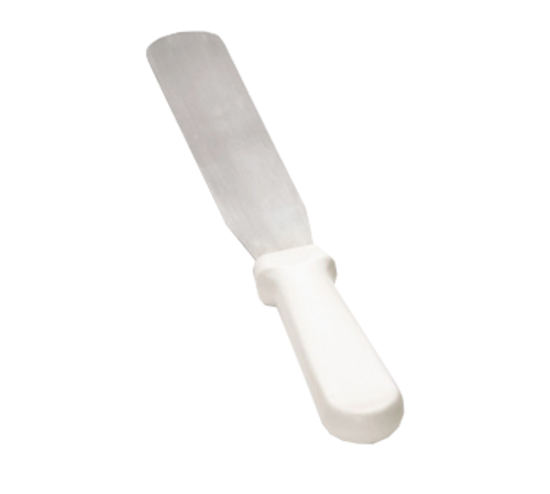 TableCraft Products 4208 8" Stainless Steel Blade White ABS Handle Icing Spatula