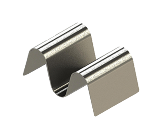 TableCraft Products TRS12 3 5/8" W x 2 1/4" D x 1 1/2" H Stainless Steel Solid Taco Taxi Server