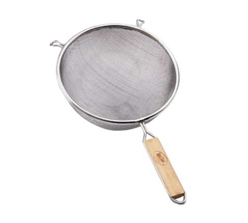 TableCraft Products 94 8" Dia. Tin Plated Single Fine Mesh Strainer
