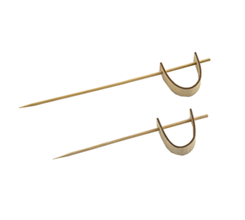 TableCraft Products BAMPS45 4 1/2" Bamboo Cash & Carry Sword Pick