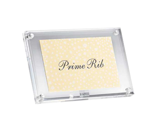 TableCraft Products A362 Rectangular Magnetic Card Sign Holder