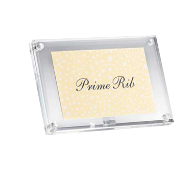 TableCraft Products A362 Rectangular Magnetic Card Sign Holder