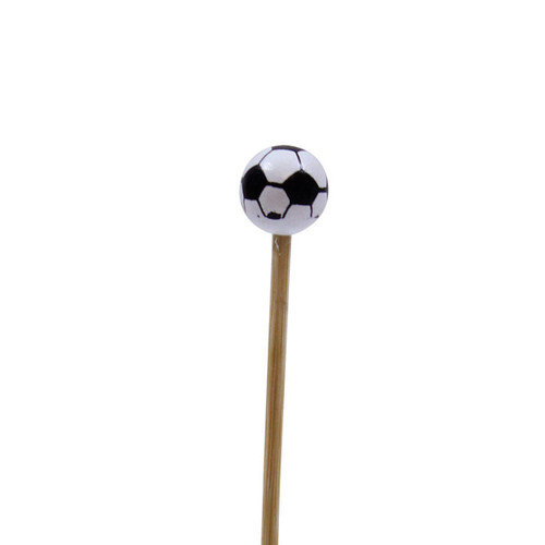 TableCraft Products BAMSP545 4 1/2" Soccer Ball At One End Bamboo Cash & Carry Sport Pick