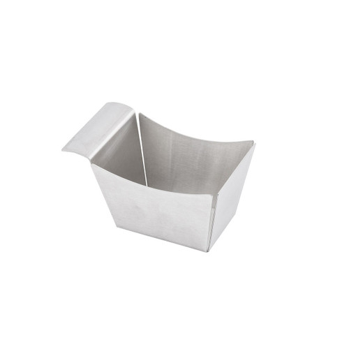 TableCraft Products SSB 5 3/8" W x 3 3/8" D x 3 1/8" H Solid 18/8 Stainless Steel Side Basket