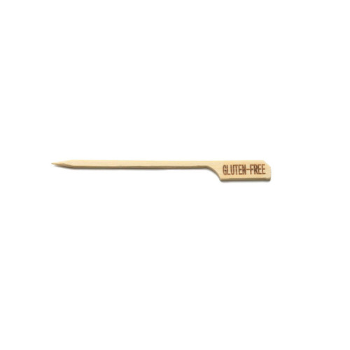 TableCraft Products BAMP35G 3 1/2" Bamboo Cash & Carry Gluten-Free Pick - 12 Cases of 100
